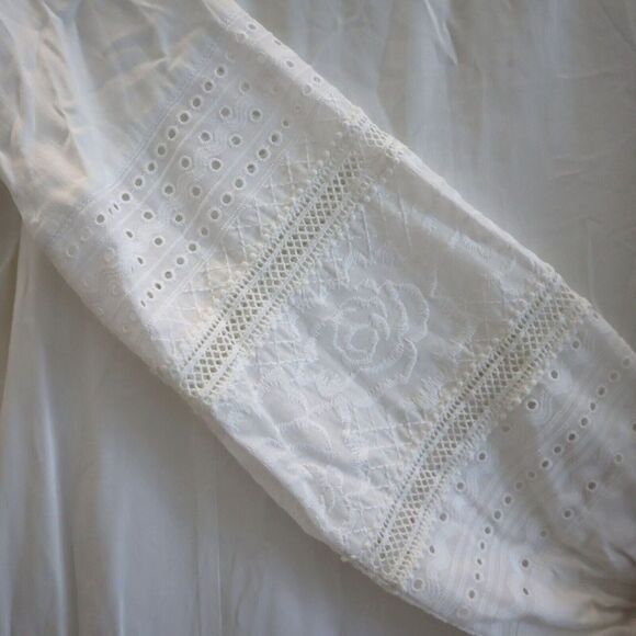 Belldini BW220020 Women's Sz Large White Boho Lace A-Line Silhouette Dress - Picture 7 of 11